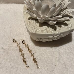 C.C Gold and Silver Geometric Earrings